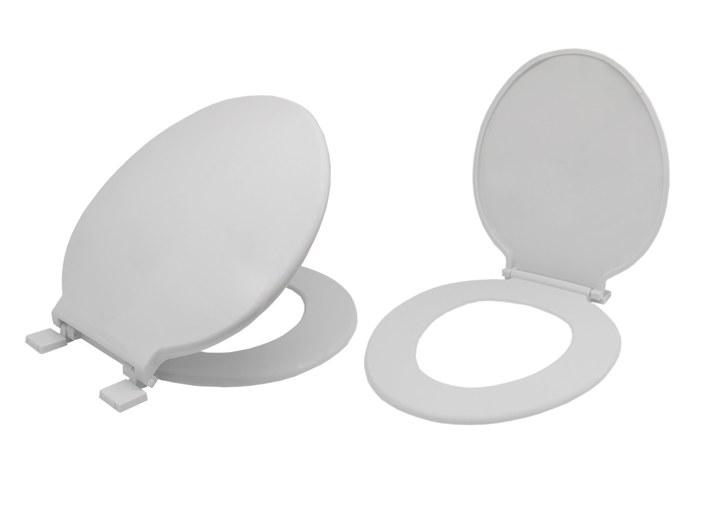 Plastic WC Seat and Cover (Grey)