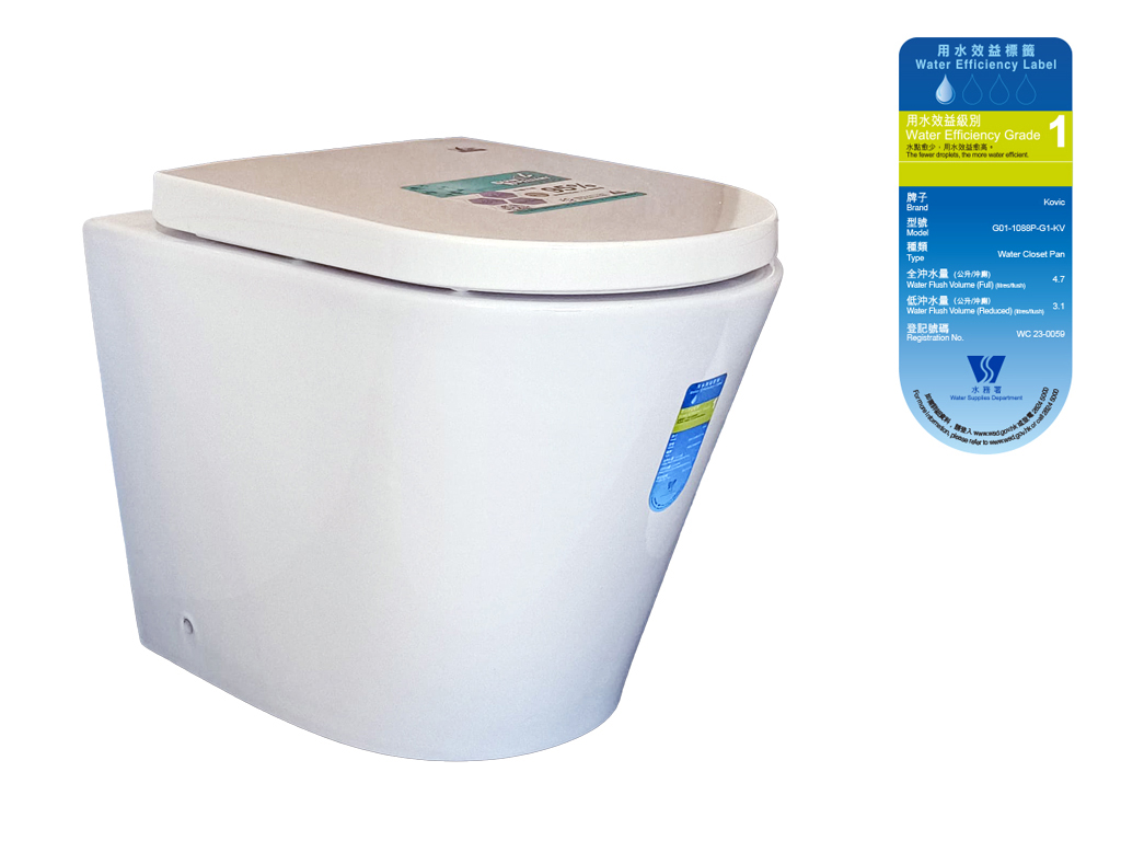 Dual Helical Vitreous China W.C. Pan