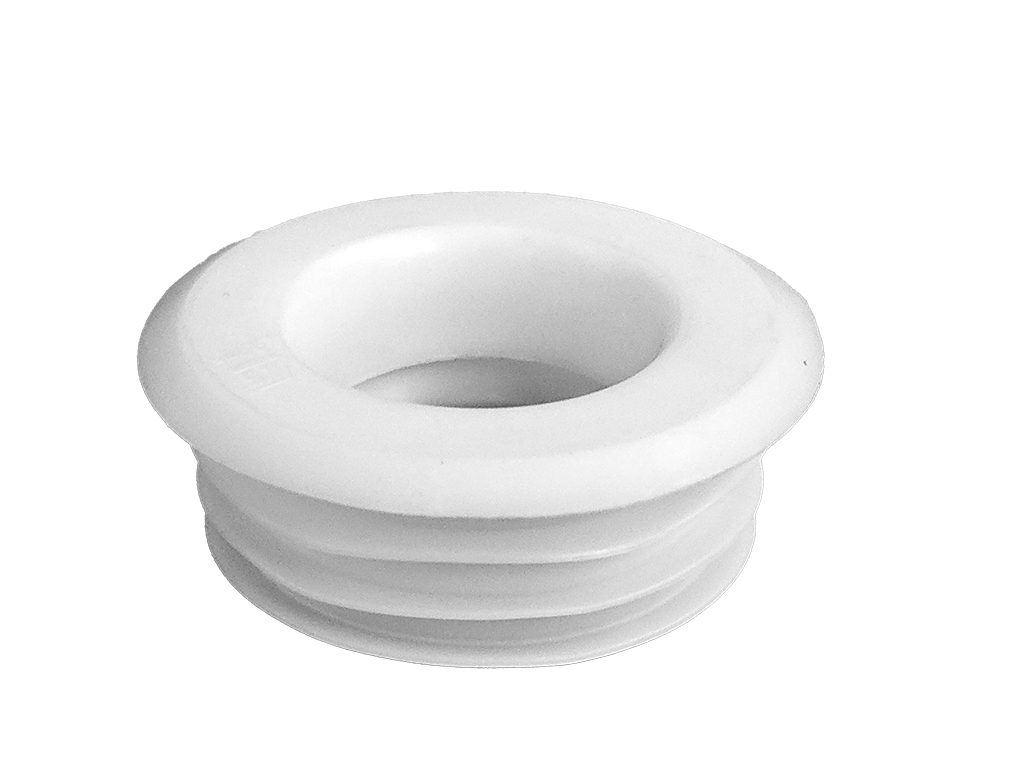尾喉有牙膠枳 (白色) (長26MM)