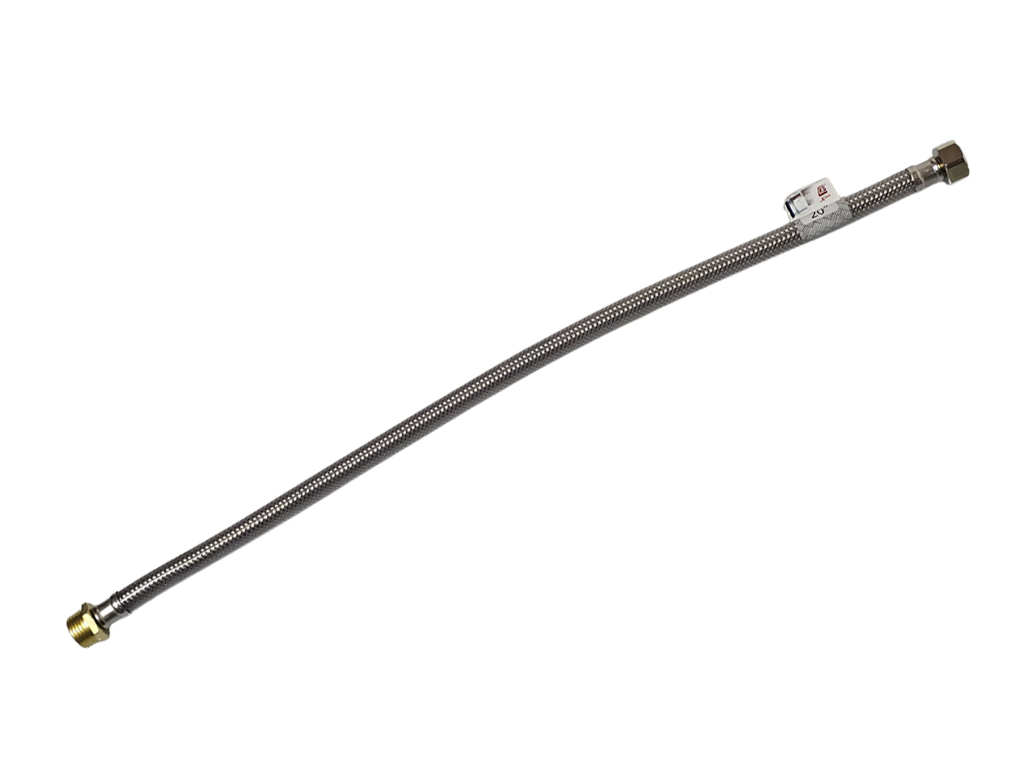 1/2" x 1/2" x 20" 內外牙包膠不銹鋼軟喉 (E07 Range)